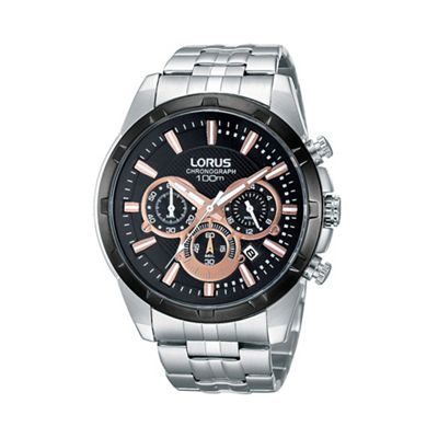 Men's silver chronograph bracelet watch rt359bx9
